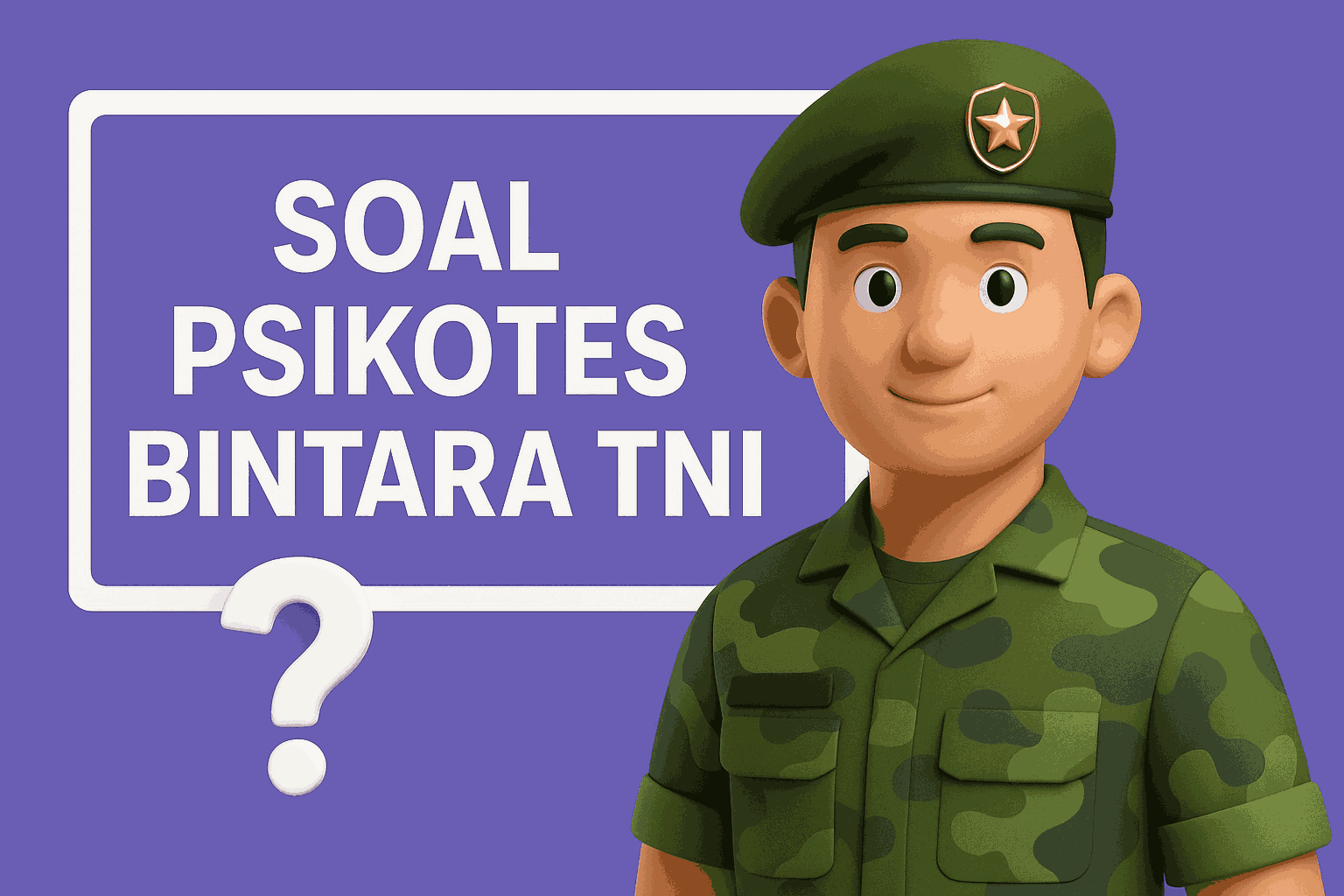 100+ Soal Psikotes Bintara TNI + Kisi Kisi Kunci Jawaban