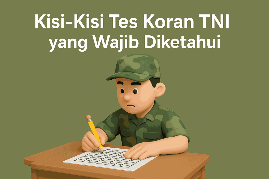 Kisi-Kisi Tes Koran TNI yang Wajib Diketahui