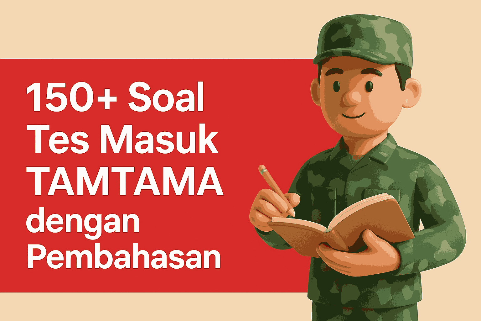 150+ Soal Tes Masuk TAMTAMA dengan Pembahasan