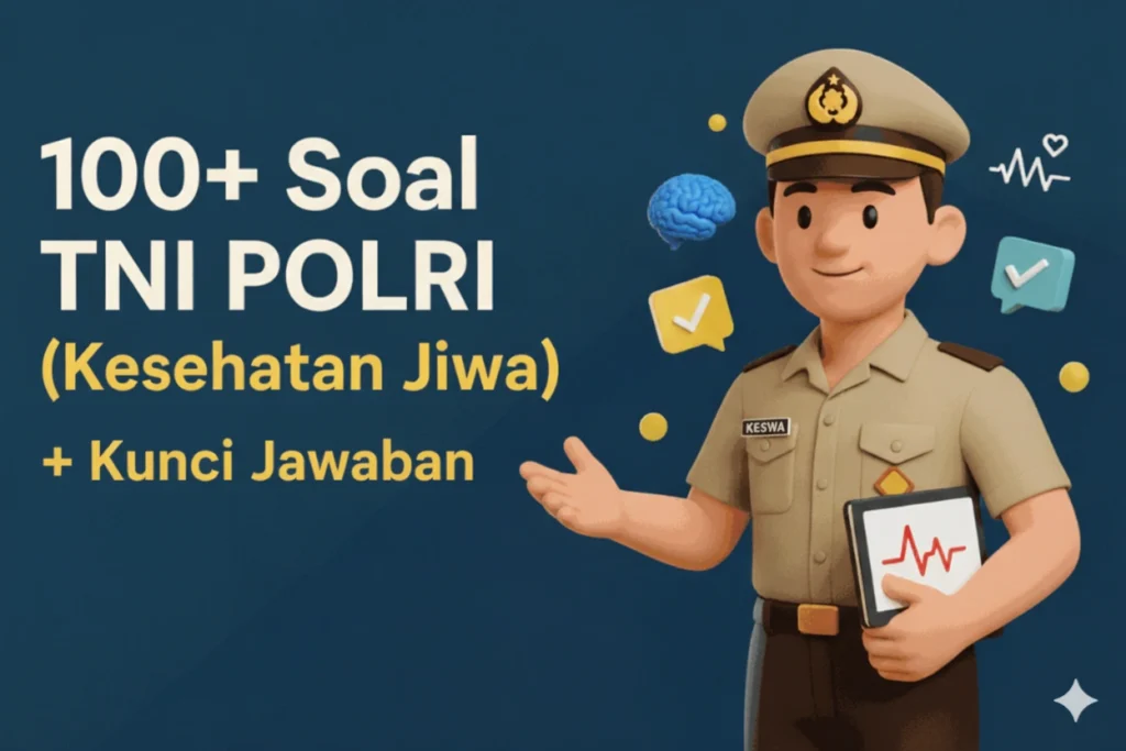 100+ Soal Keswa TNI POLRI (Kesehatan Jiwa) + Kunci Jawaban