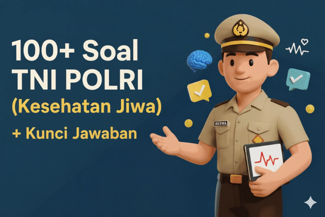 100+ Soal Keswa TNI POLRI (Kesehatan Jiwa) + Kunci Jawaban
