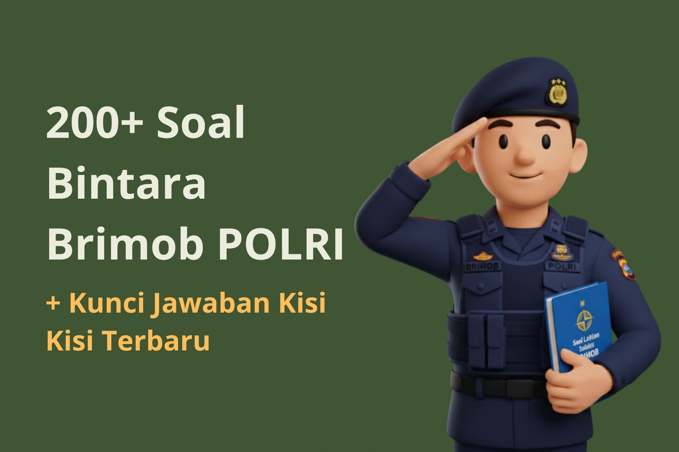 200+ Soal Bintara Brimob POLRI + Kunci Jawaban Kisi Kisi Terbaru