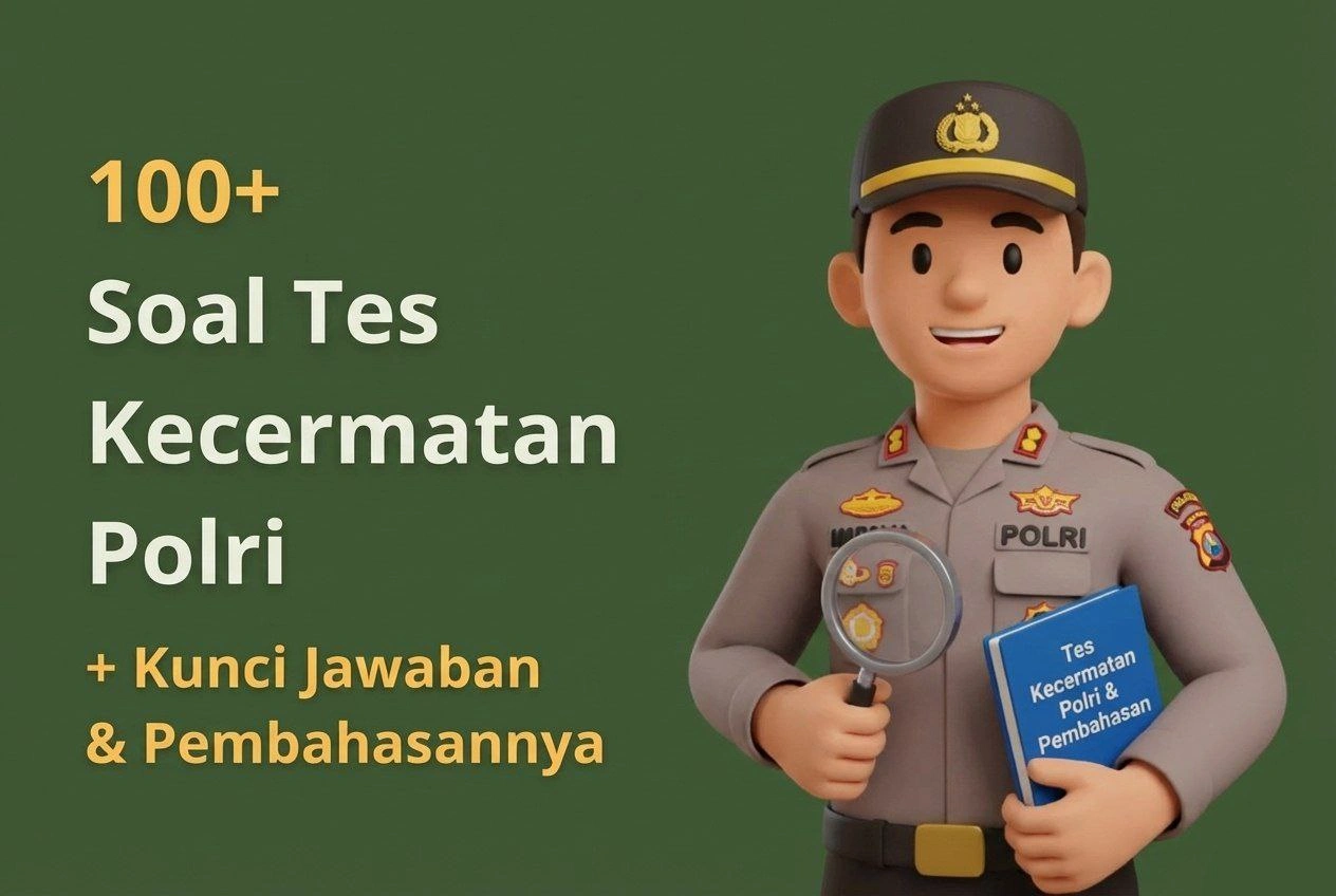 100+ Soal Tes Kecermatan Polri + Kunci Jawaban & Pembahasannya