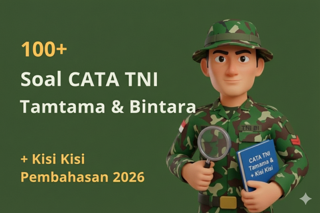100+ Soal CATA TNI Tamtama & Bintara + Kisi Kisi Pembahasan 2026